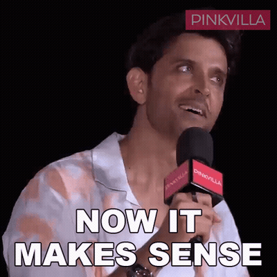 Man Holding Microphone Saying Now It Makes Sense GIF