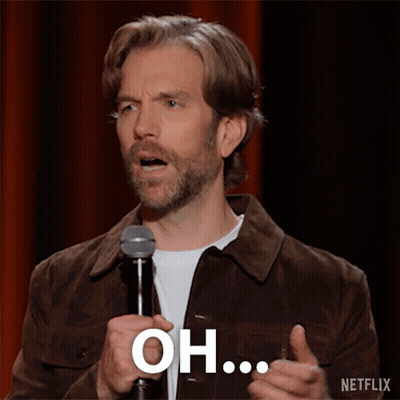 Man Holding Microphone Saying Oh GIF