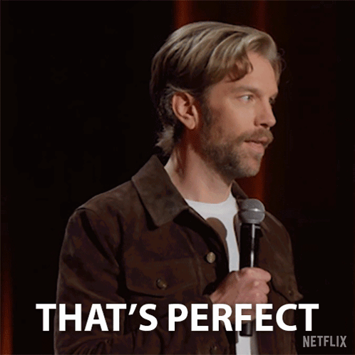 Man Holding Microphone Saying Perfect GIF