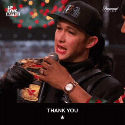 Man Holding Microphone Saying Thank You GIF