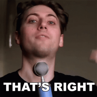 Man Holding Microphone Saying That's Right GIF