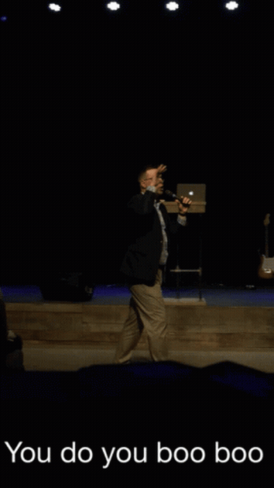 Man Holding Microphone Saying You Do You Boo Boo GIF