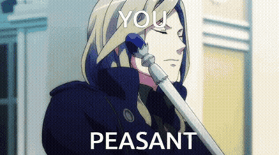 Man Holding Microphone Saying You Peasant GIF