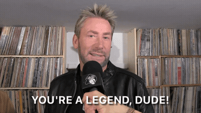 Man Holding Microphone Saying You're A Legend Dude GIF