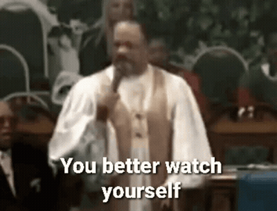 Man Holding Microphone Says You Better Watch Yourself GIF