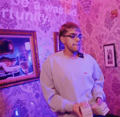 Man Holding Money In Front Of Be A Wasted Funny Wall GIF