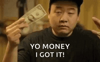 Man Holding Money Saying Yo Money I Got It GIF