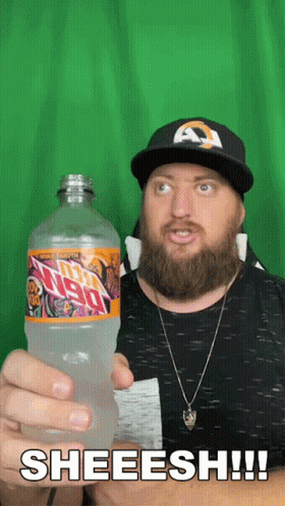 Man Holding Mountain Dew Bottle GIF
