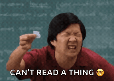 Man Holding Paper In Front Of Blackboard GIF