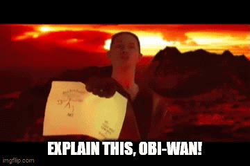 Man Holding Paper Saying Explain This Obi-Wan GIF