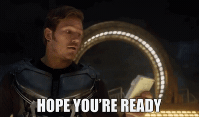 Man Holding Paper Saying Hope You're Ready GIF