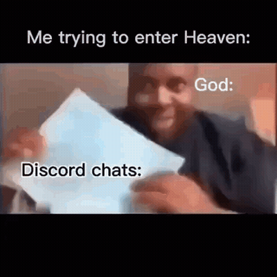 Man Holding Paper Saying Me Trying To Enter Heaven GIF