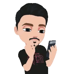 Man Holding Phone Behind Blocked Text Sticker