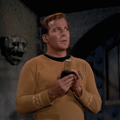 Man Holding Phone Saying Beam Me Up Mr. Spock GIF