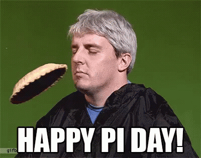 Man Holding Pie Happy Pi Day GIF