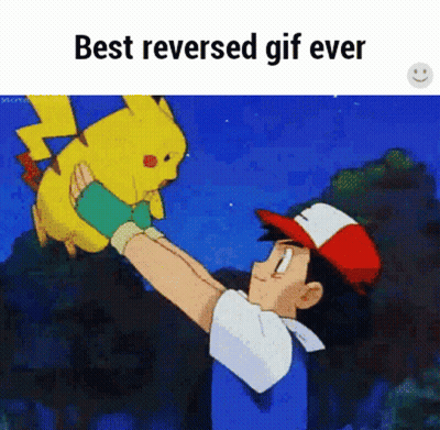 Man Holding Pikachu Best Reversed GIF Ever GIF