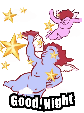 Man Holding Pillow Good Night Sticker