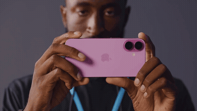 Man Holding Purple IPhone GIF