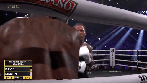 Man Holding Red Boxing Glove On Forehead GIF