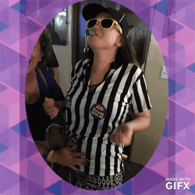 Man Holding Red Card Saying Biased Referee GIF