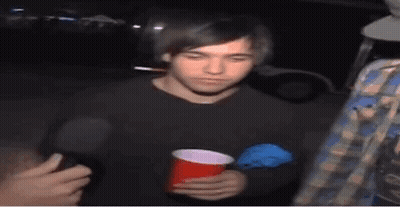 Man Holding Red Cup GIF