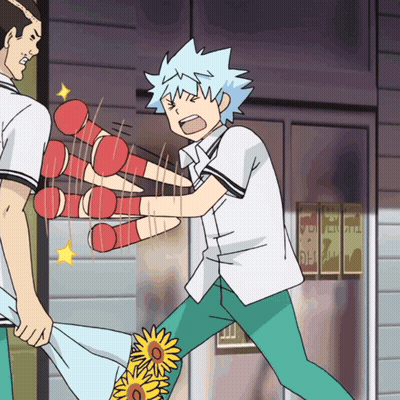 Man Holding Red Cylinders GIF