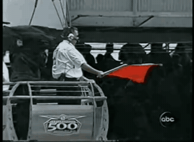Man Holding Red Flag GIF