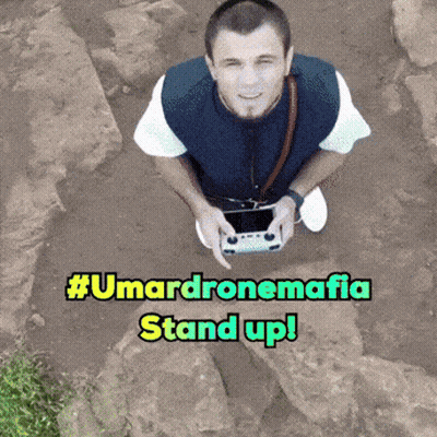 Man Holding Remote #Umardronemafia Stand Up GIF