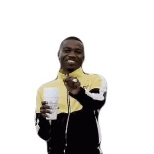Man Holding Rockstar Cup Sticker