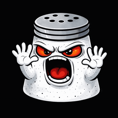 Man Holding Salt Shaker Saying So Salty GIF