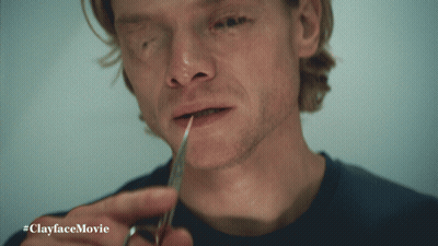 Man Holding Scissors #ClayfaceMovie GIF