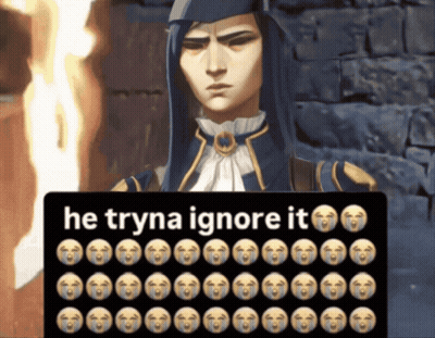 Man Holding Sign Saying He Tryna Ignore It GIF