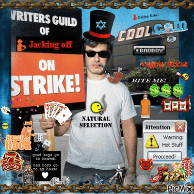 Man Holding Sign Saying Strike GIF