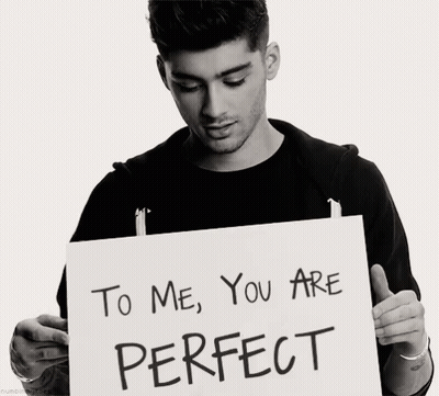 Man Holding Sign Saying To Me You Are Perfect GIF