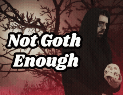 Man Holding Skull Not Goth Enough GIF