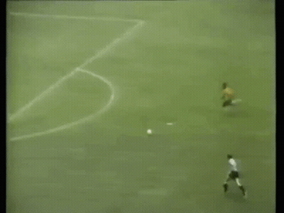 Man Holding Soccer Ball Saying Goal GIF