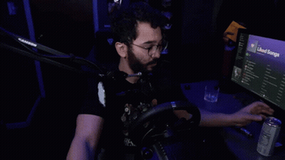 Man Holding Soda Can And Liked Songs Screen GIF