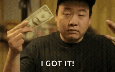 Man Holding Stack Of Money Saying I Got It GIF
