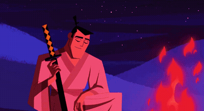 Man Holding Sword GIF