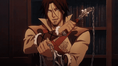 Man Holding Sword And Chains GIF