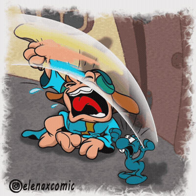 Man Holding Sword Elenaxcomic GIF