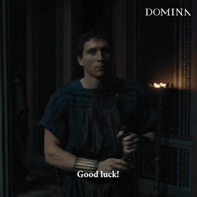 Man Holding Sword Says Don't Need It GIF