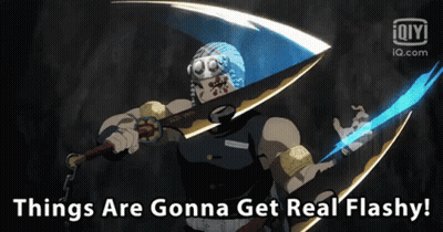 Man Holding Sword Things Are Gonna Get Real Flashy GIF