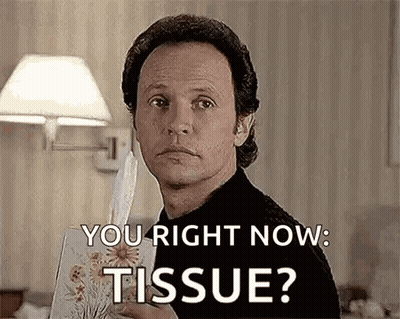 Man Holding Tissue Saying You Right Now Tissue GIF
