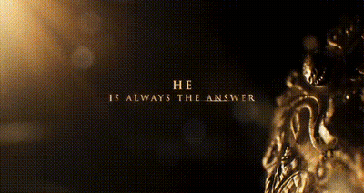 Man Holding Trident Saying He Is Always The Answer GIF