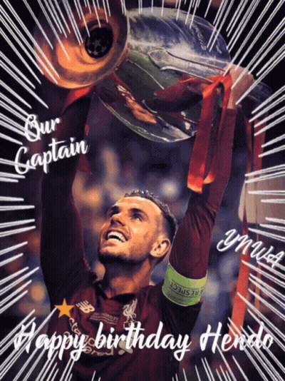 Man Holding Trophy Happy Birthday Herdo GIF