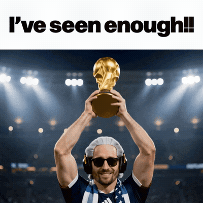 Man Holding Trophy I've Seen Enough GIF