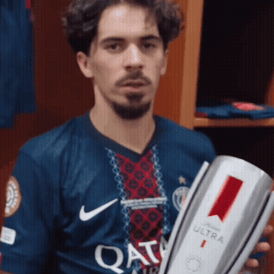 Man Holding Trophy Saying Ultra GIF
