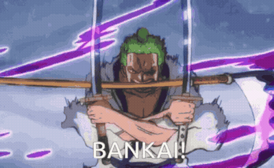 Man Holding Two Swords Bankai GIF