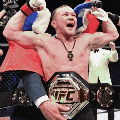 Man Holding UFC Belt GIF